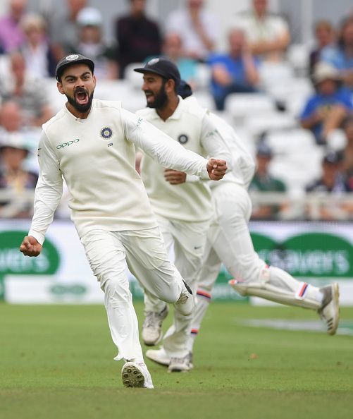 Virat Kohli Celebrating fall of a wicket