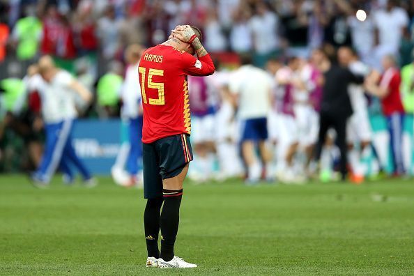 Spain have been in a defensive mess