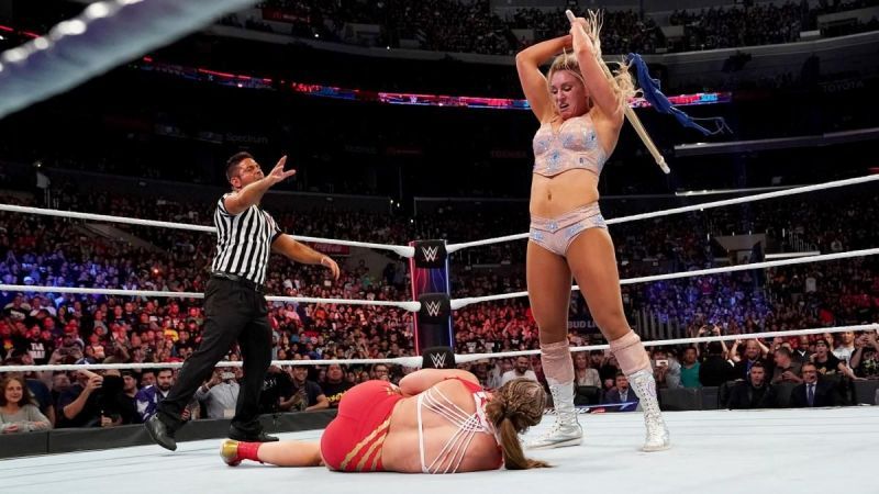 Charlotte Flair assaulted Ronda Rousey on Sunday