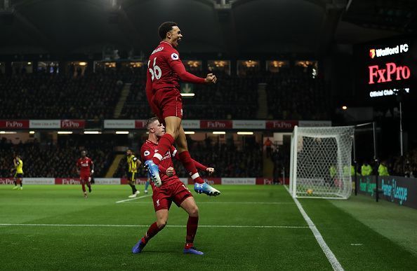 Trent Alexender-Arnold scored a brilliant free-kick against Watford.