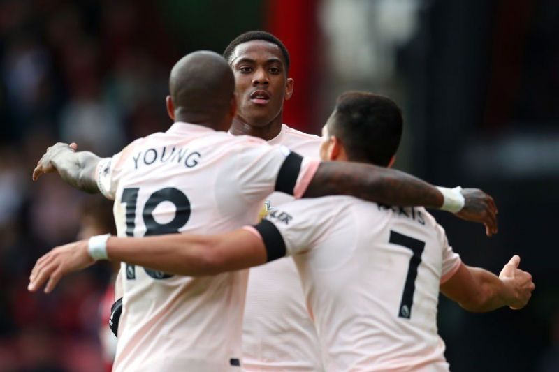 Martial netted his fifth Premier League goal of the season