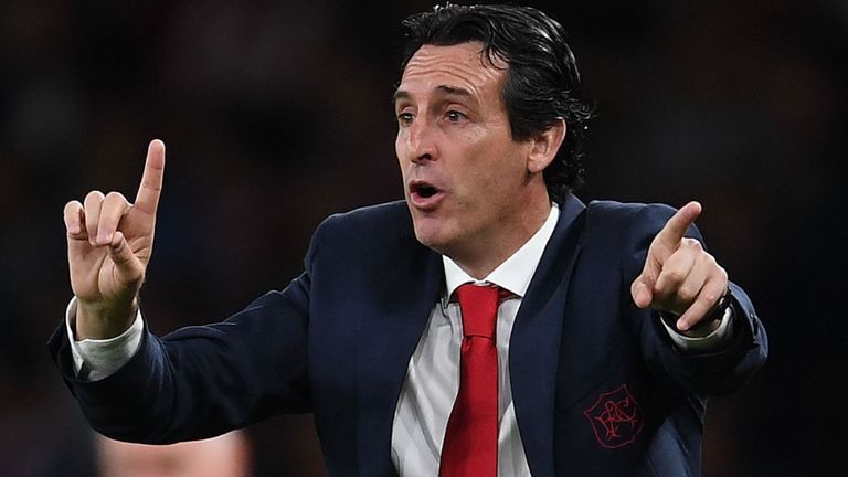 Unai Emery is loving life at the Emirates