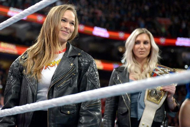Rousey/Flair just might be your headlining match next April without Roman Reigns around