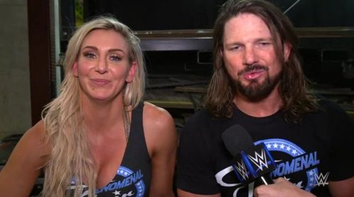 Charlotte Flair and AJ Styles