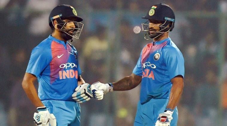 Rohit Sharma and Shikhar Dhawan.