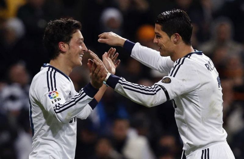 Image result for ozil and ronaldo