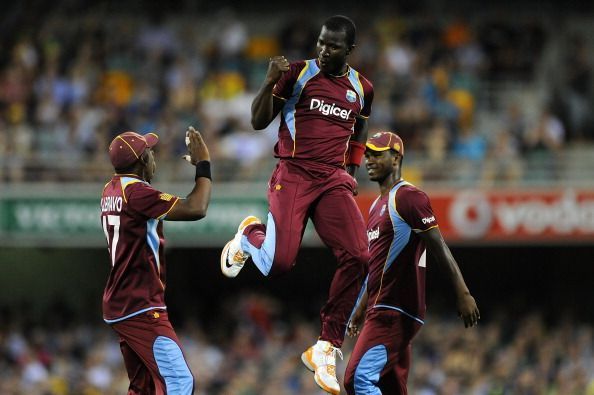 Sammy picked his maiden 5-wicket haul against Zimbabwe