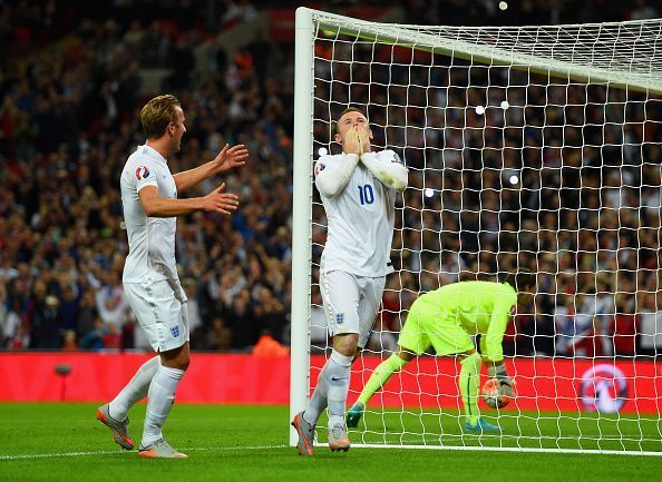 England v Switzerland - UEFA EURO 2016 Qualifier: Rooney scores his 50th goal for England