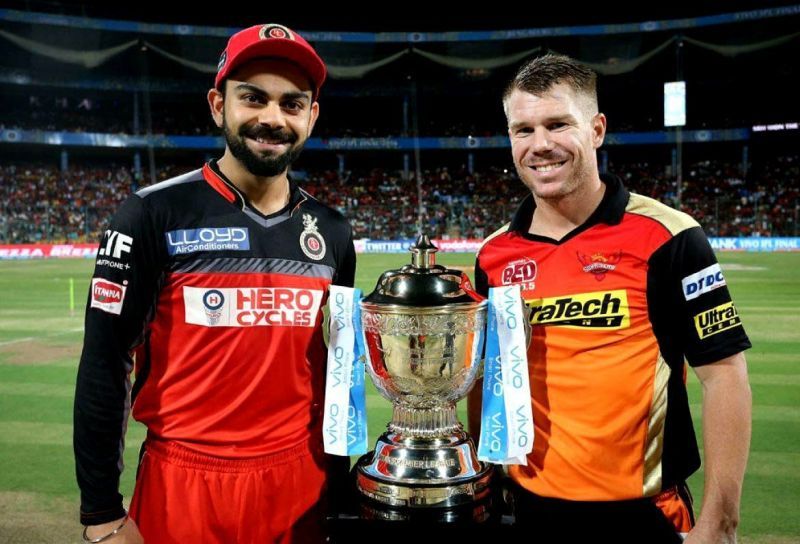 David Warner with Virat Kohli