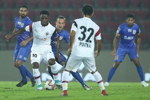 Ogbeche failed to produce the goods for NEUFC today [Image: ISL]
