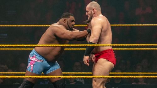 It was a battle of the monsters on NXT television