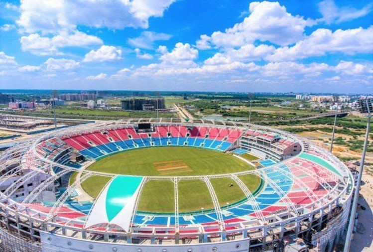 The newly built stadium recently hosted its first international match