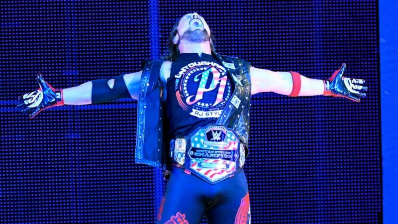 AJ Styles defended his United States Championship at HIAC 2017 while he defended his WWE title in 2018