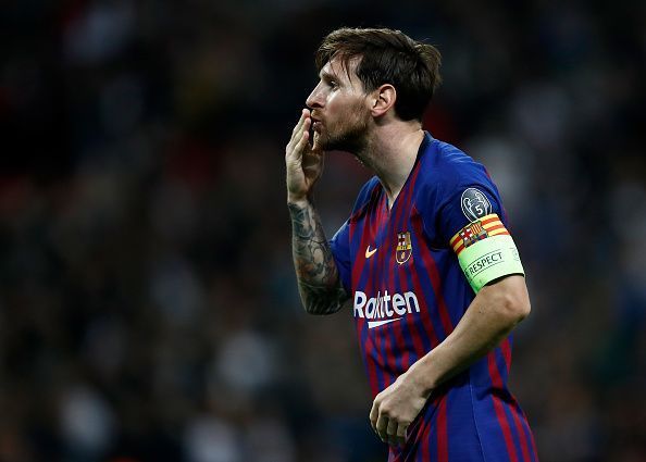 Lionel Messi has reported back to training after sustaining an injury