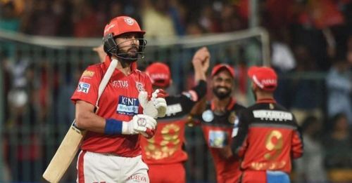 Yuvraj Singh was released by KXIP