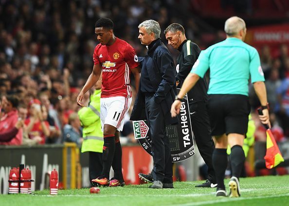 Martial and Mourinho have not had the best of relationships