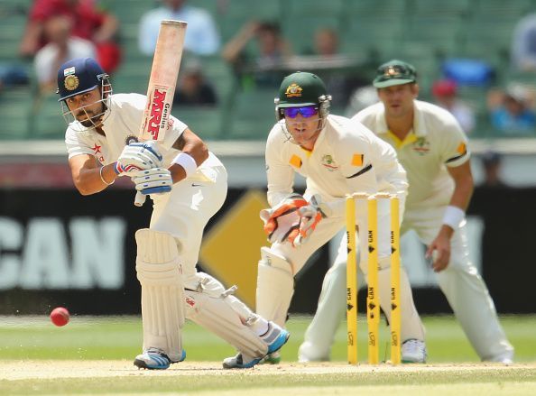 Virat Kohli currently holds the third position in terms of centuries in India-Australia Test series