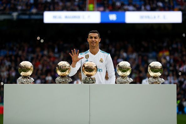 Ronaldo has 5 Ballon d&#039;Ors to his name already