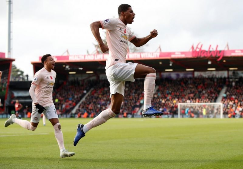 MARCUS RASHFORD SCORING THE LATE WINNER