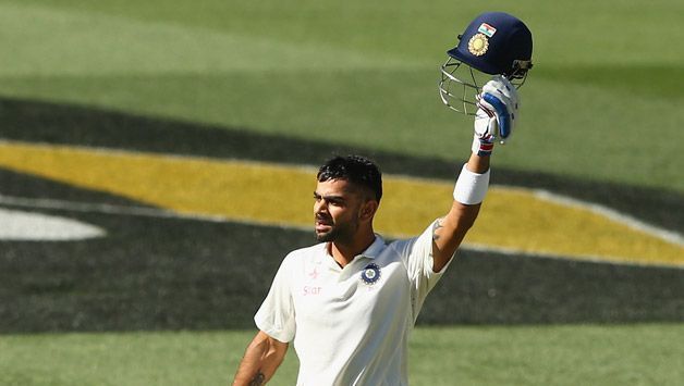 Kohli has scored 3 tons in 2 test matches at the Adelaide Oval