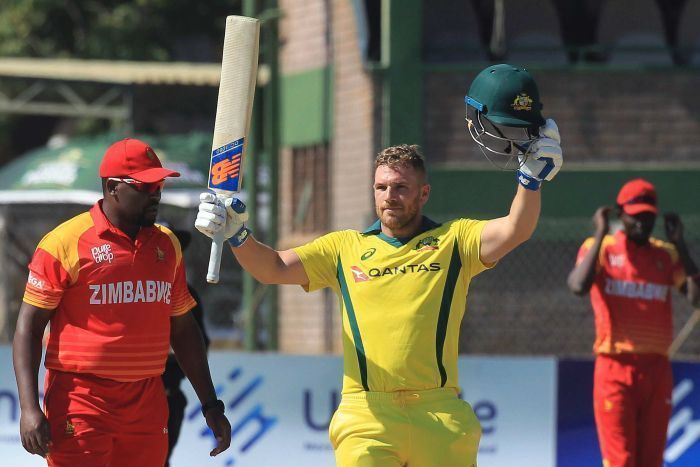 Aaron Finch on his way to scoring 172 runs