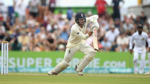 Ben Foakes in action on his Test debut for England.