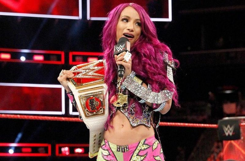 When was the last time we saw Sasha holding the RAW Women's Championship