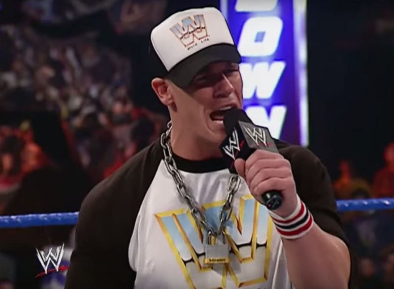 Cena raps in 2004.