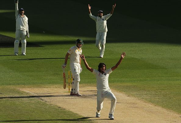 Australia v India: Ishant Sharma appealing for a wicket