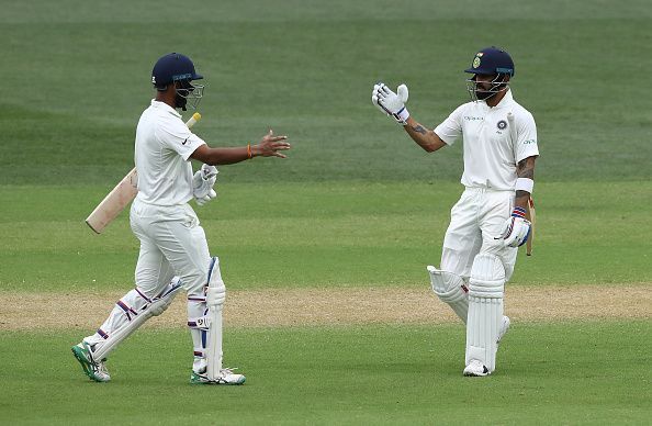 Cheteshwar Pujara and Virat Kohli played a key role in India&#039;s win