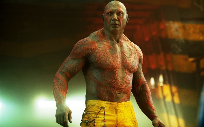 Batista as Drax in the Guardians of the Galaxy