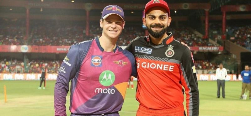 Steve Smith with Virat Kohli