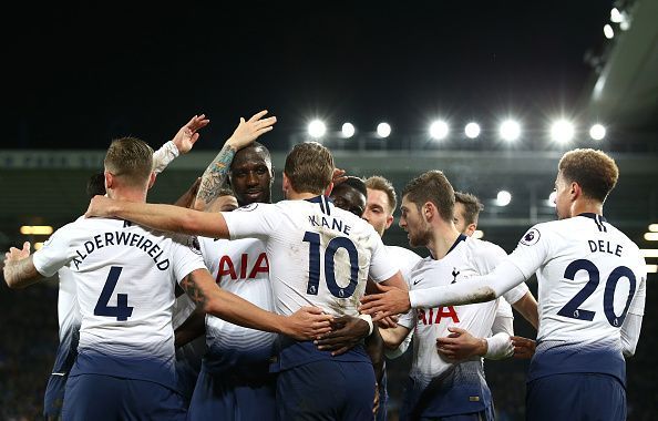 Tottenham Hotspur in action in the Premier League.