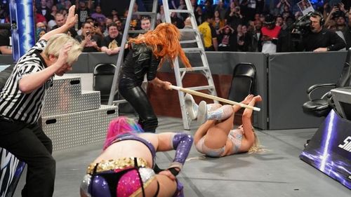 Chaos ensued on SmackDown Live's main event