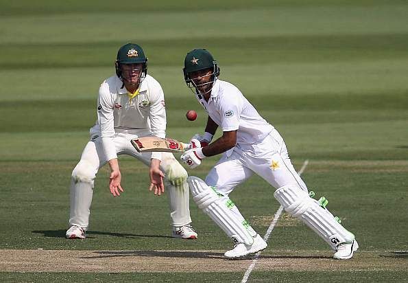 Zaman made his Test debut against Australia