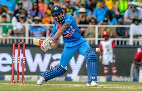 Manish Pandey pictured playing for India