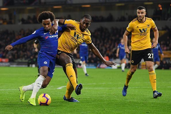 Willian had a couple of realistic attempts on goal but failed to score