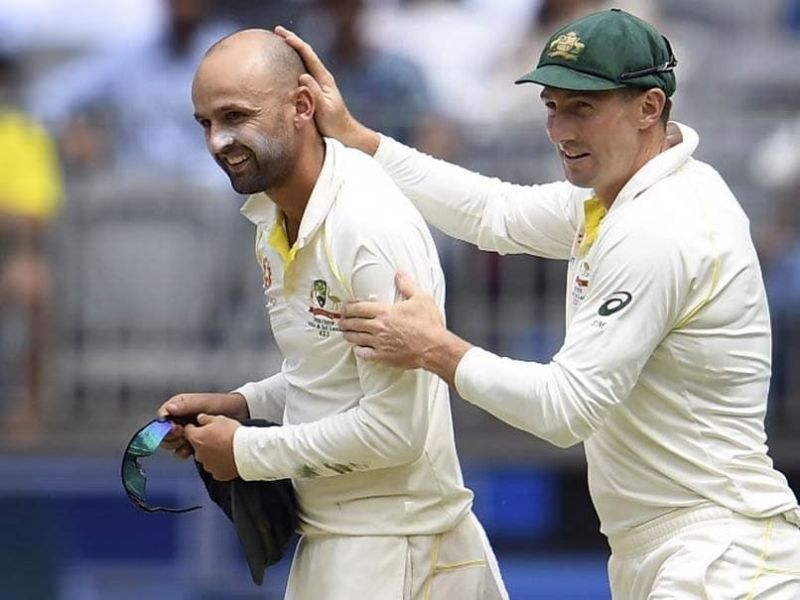 Nathan Lyon was 'Player of the Match' for his 8 wickets.