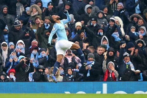 Raheem Sterling scored with his first touch after coming on as a substitute. Manchester City eased to a 3-1 win over the Toffees.