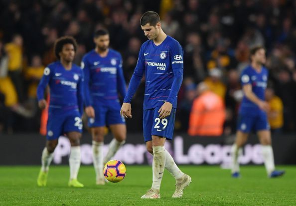 Morata has cut a frustrated figure at Chelsea