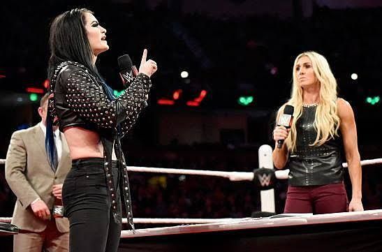 Paige confronting Charlotte!