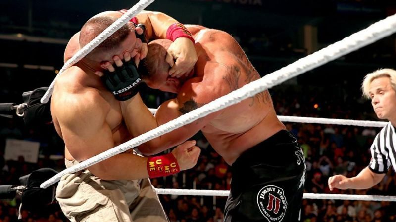 Brock Lesnar mauled John Cena in unique fashion at SummerSlam 2014.