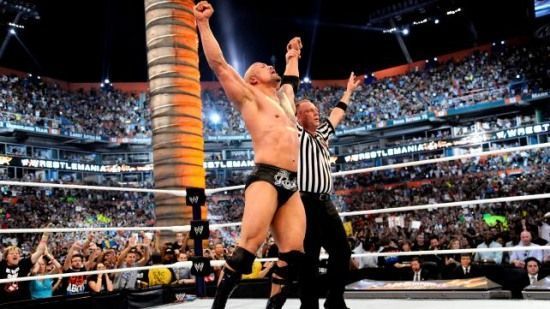 The Rock defeated Cena at WrestleMania 28