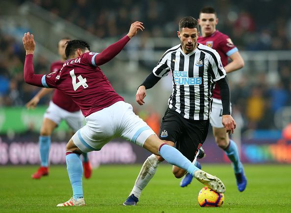 Balbuena makes one of his seven tackles