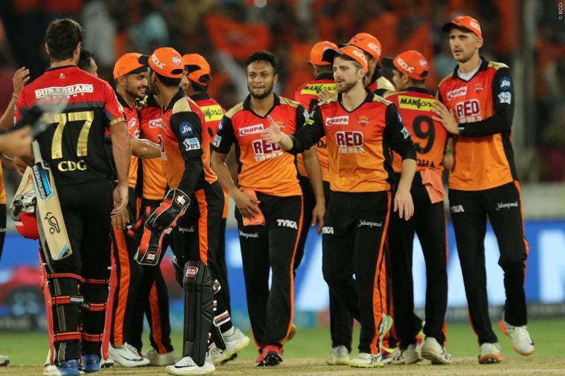 SRH in action against RCB.