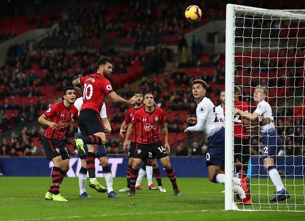 Charlie Austin scored against Tottenham Hotspur at Wembley Stadium