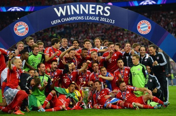 Bayern's 2012-13 Champions League was for their fifth time