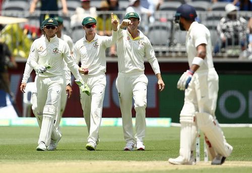 Australians claiming Virat Kohli's catch