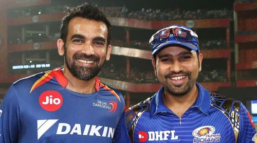 Zaheer Khan with Rohit Sharma