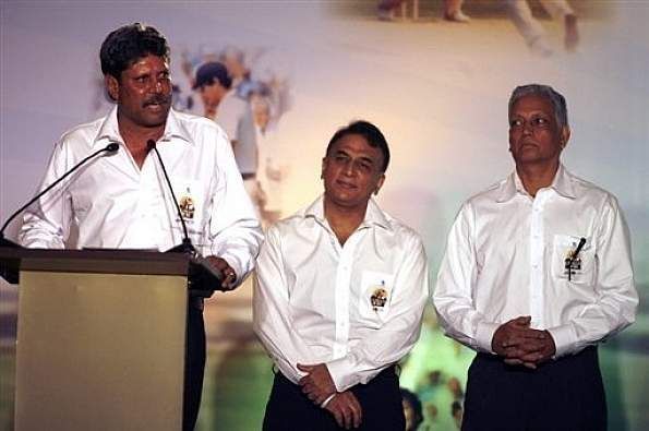 Kapil Dev, Gavaskar and Mohinder Amarnath - The Legends of Indian Cricket